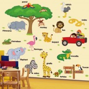 Tranh dán tường cho bé [CỰC_RẺ] - Decal dán tường cho bé có keo sẵn bóc dán dễ dàng